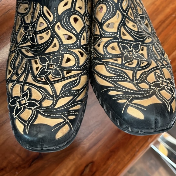 Pikolinos Floral cut out Mule Shoes sz Eu38 - Picture 5 of 10